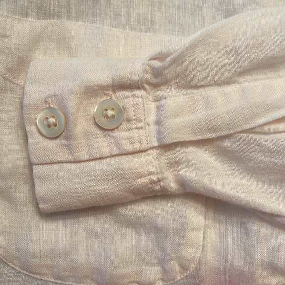 Rare Vintage Banana Republic 100% Irish Linen Button Down Shirt Size Small - Picture 6 of 7